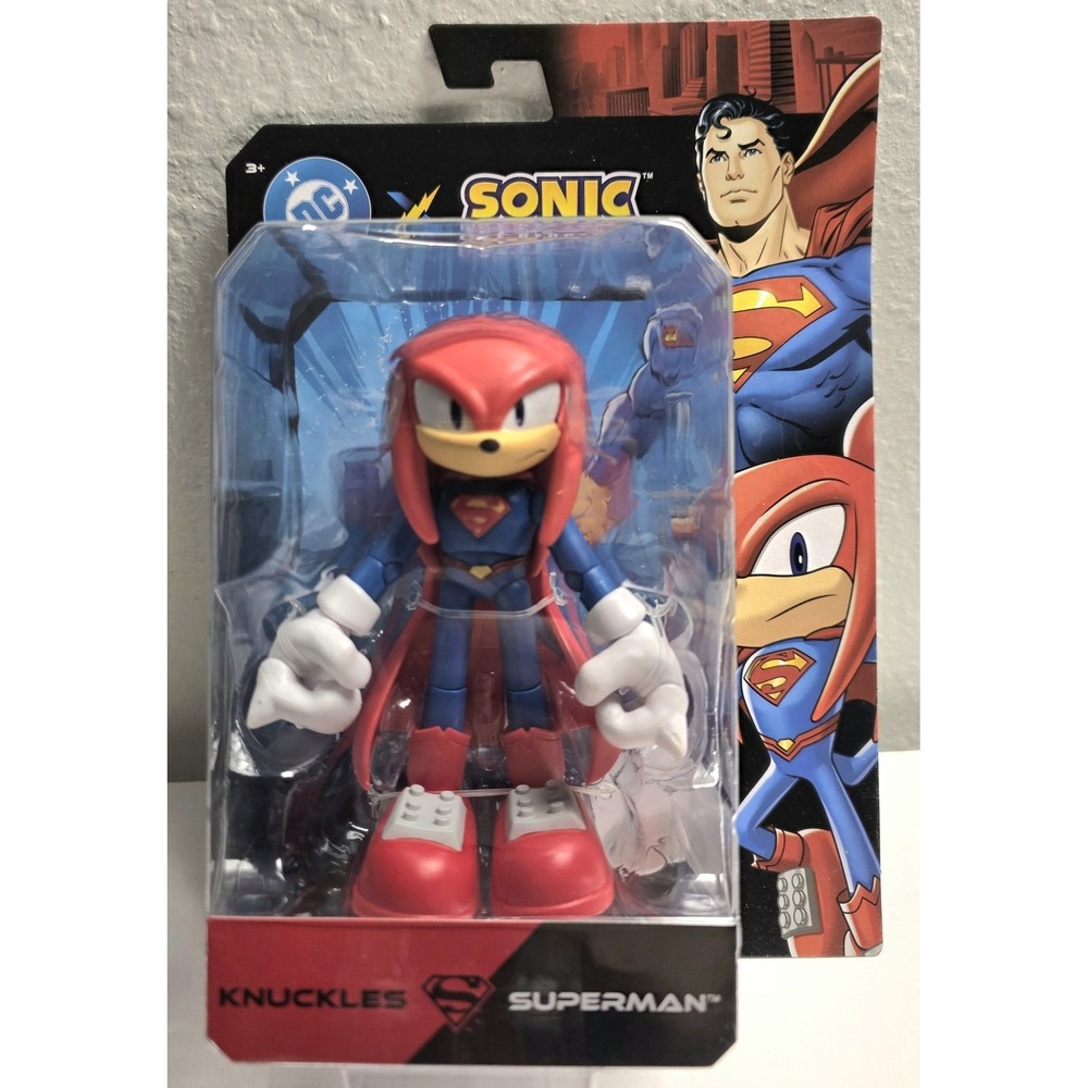 New 2025 DC x Sonic The Hedgehog - Knuckles Superman - 5" Jakks Pacific